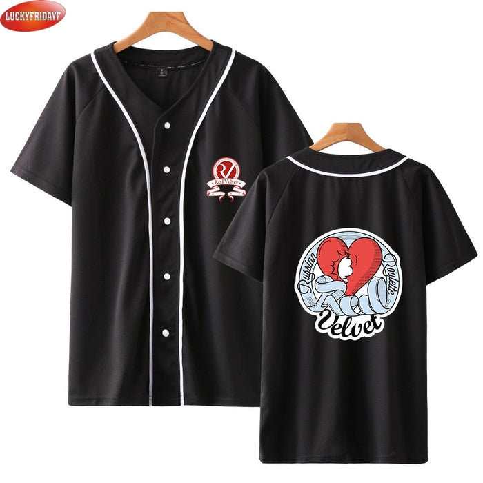 Red Velvet Kpop Printed Baseball T-shirts Women/Men Summer Short Sleeve Casual T-shirts 2021 Trendy Style Tee Shirts