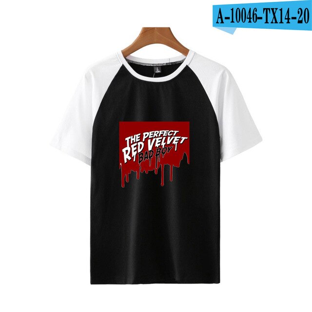 Red Velvet Kpop Printed Raglan T-shirts Women/Men Summer Short Sleeve Streetwear T-shirts 2021 Fashion Casual Wear