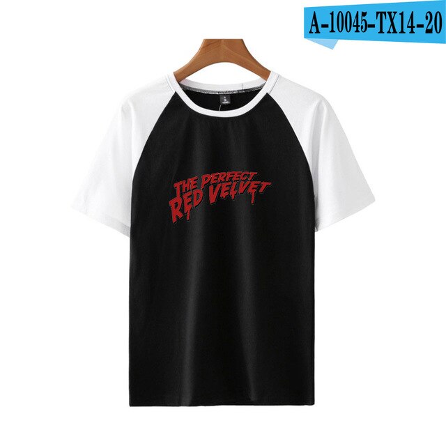 Red Velvet Kpop Printed Raglan T-shirts Women/Men Summer Short Sleeve Streetwear T-shirts 2021 Fashion Casual Wear