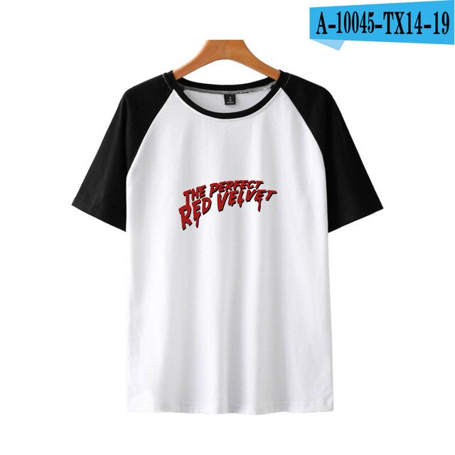Red Velvet Kpop Printed Raglan T-shirts Women/Men Summer Short Sleeve Streetwear T-shirts 2021 Fashion Casual Wear