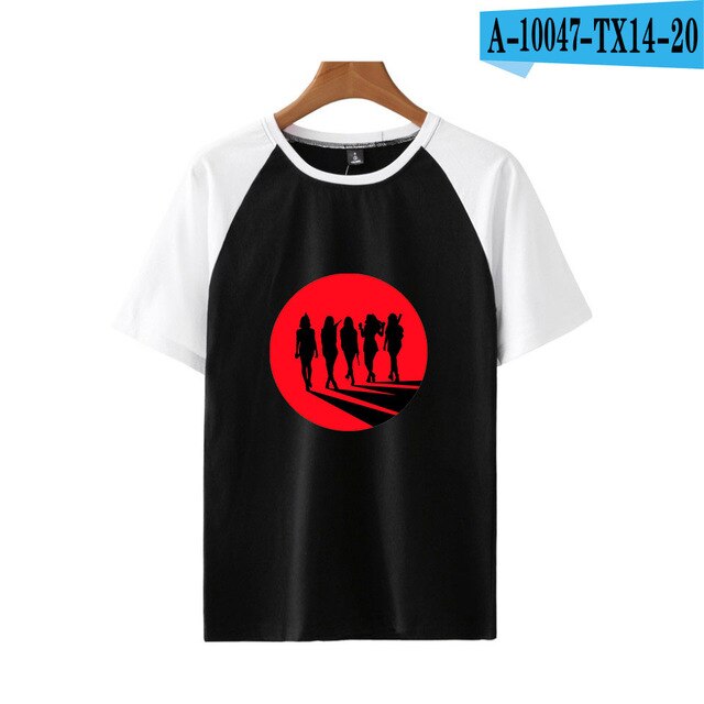 Red Velvet Kpop Printed Raglan T-shirts Women/Men Summer Short Sleeve Streetwear T-shirts 2021 Fashion Casual Wear