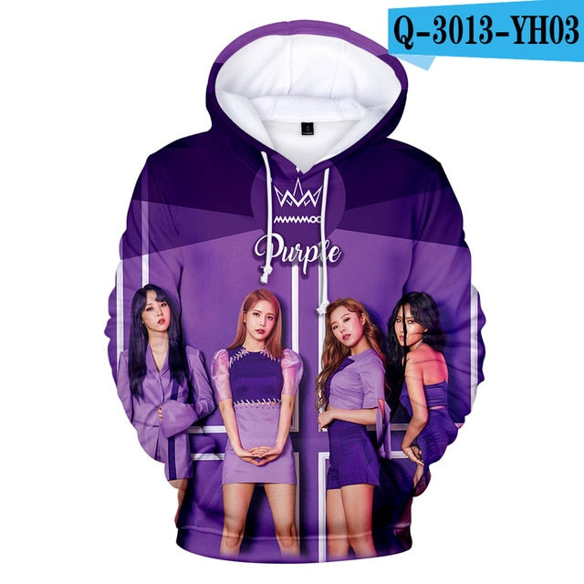 MAMAMOO Hoodies Sweatshirts Women/Men Casual Hoodies 3D Hoodies MAMAMOO And EXID Sweatshirts Women Fashion Long Sleeve