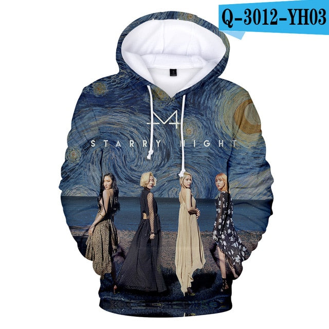 MAMAMOO Hoodies Sweatshirts Women/Men Casual Hoodies 3D Hoodies MAMAMOO And EXID Sweatshirts Women Fashion Long Sleeve