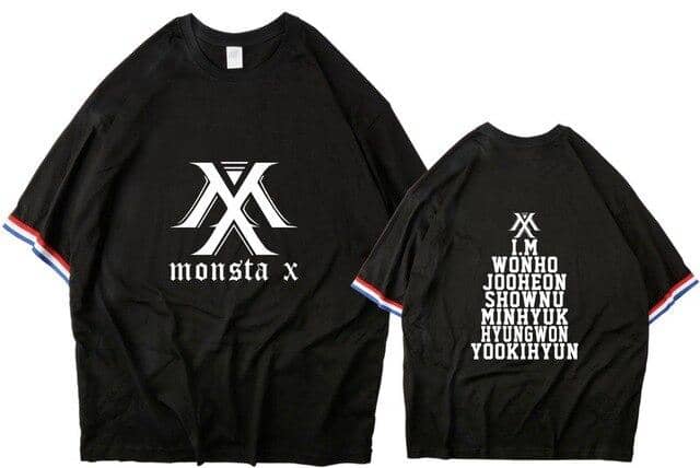 Kpop Newest MONSTA X The Same Paragraph Short-sleeved T-shirt Men And Women Shoulders Paragraph Seven-point Sleeves Summer Dropshipping that you'll fall in love with. At an affordable price at KPOPSHOP, We sell a variety of MONSTA X The Same Paragraph Short-sleeved T-shirt Men And Women Shoulders Paragraph Seven-point Sleeves Summer Dropshipping with Free Shipping.