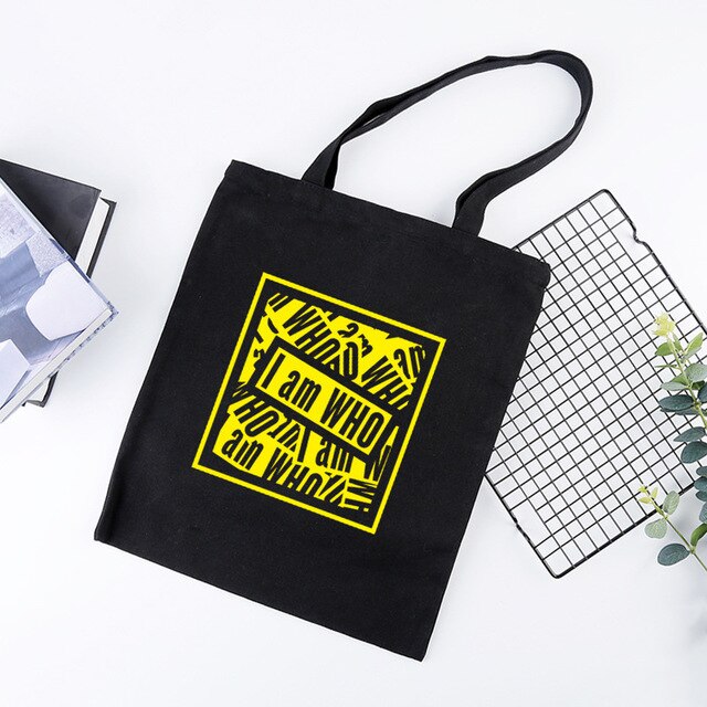Stray Kids Canvas Bag Casual Shopping Bag with Zipper KPOP Fans Collection