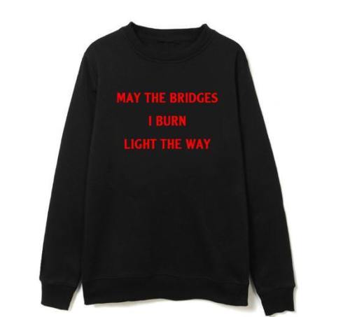 EXO May The Bridges I Burn Light The Way Chanyeol Sweatershirt Airport Fashion Hoodie