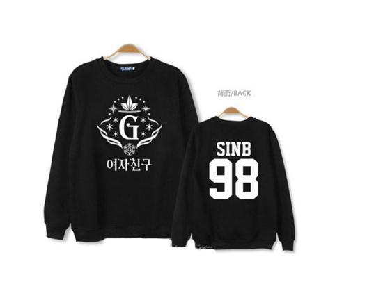 Mainlead KPOP GFRIEND Snowflake 3rd Album SINB UM JI Unsiex Pullover Hoodie