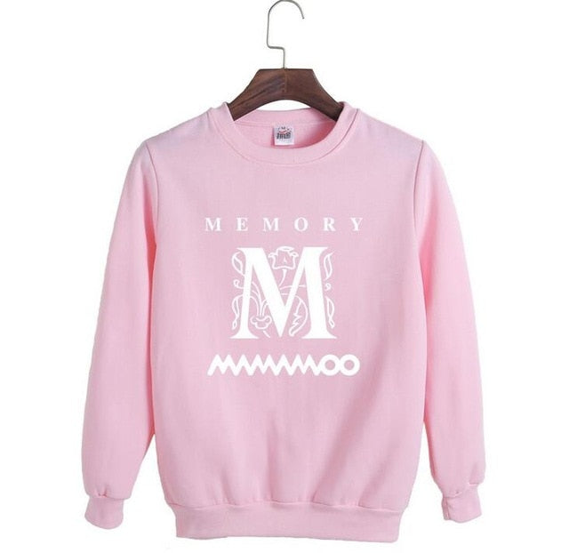 Mamamoo album memory same member name printing o neck long sleeve hoodie