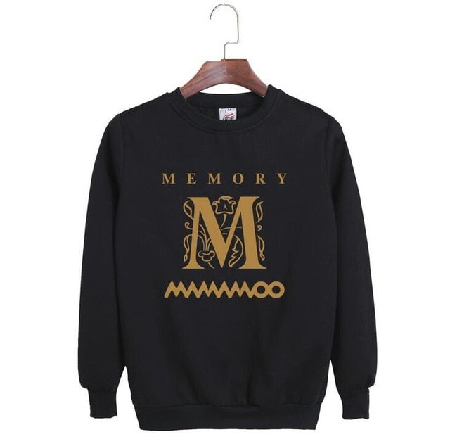Mamamoo album memory same member name printing o neck long sleeve hoodie