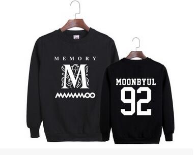 Mamamoo album memory same member name printing o neck long sleeve hoodie