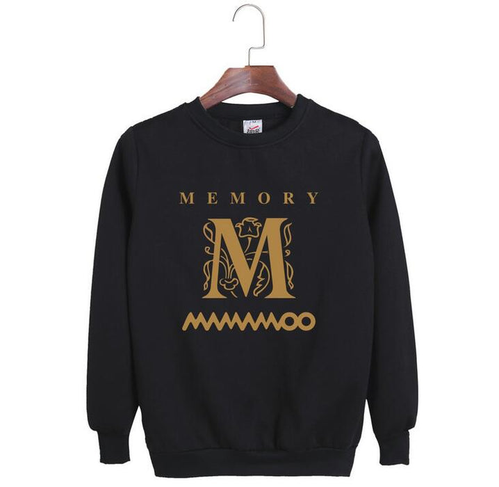 Mamamoo album memory same member name printing o neck long sleeve hoodie