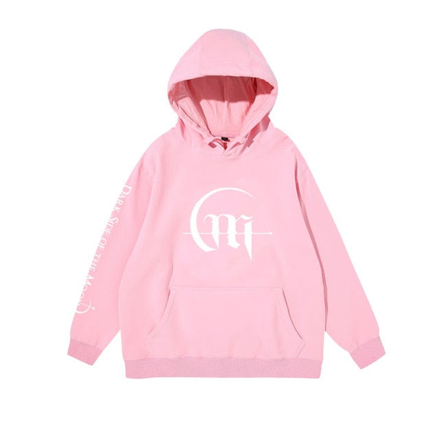 Mamamoo moonbyul album dark side of the moon same printing pullover/zipper hoodies