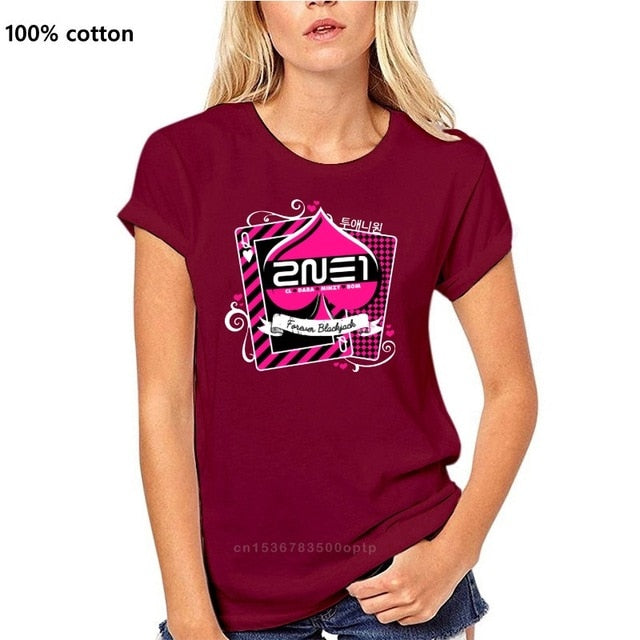 Men t-shirt 2NE1 Forever Blackjack tshirt