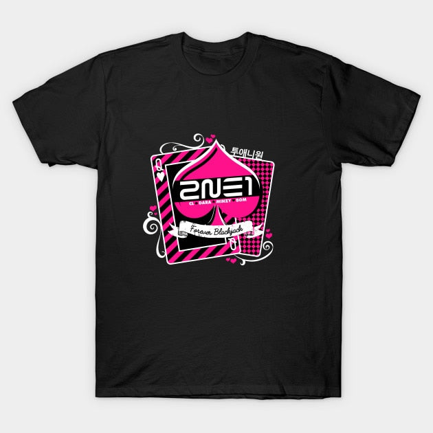 Men t-shirt 2NE1 Forever Blackjack Women t shirt