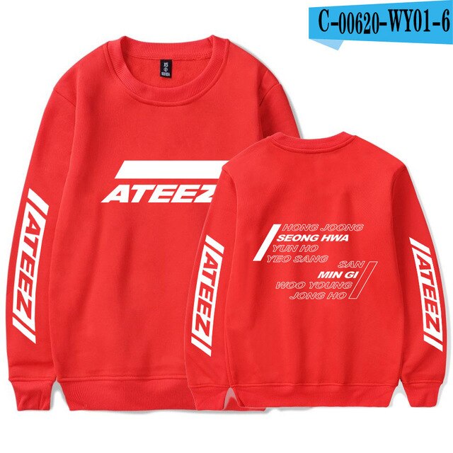 Korean KPOP ATEEZ Album Women Sweatshirt tshirts Pullover Jumper Tops Sudaderas Mujer - Kpopshop