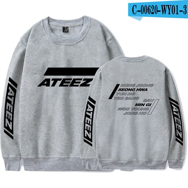 Korean KPOP ATEEZ Album Women Sweatshirt tshirts Pullover Jumper Tops Sudaderas Mujer - Kpopshop