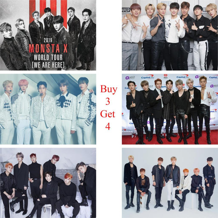Monsta X Kpop Posters High Definition Home Decoration Glossy Paper Prints