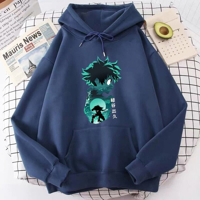 My Hero Academia Hoodies Men's Casual Fashion Sweatshirts Japan Anime Loose Hoodie Hip Hop Creativity Streetwear Male