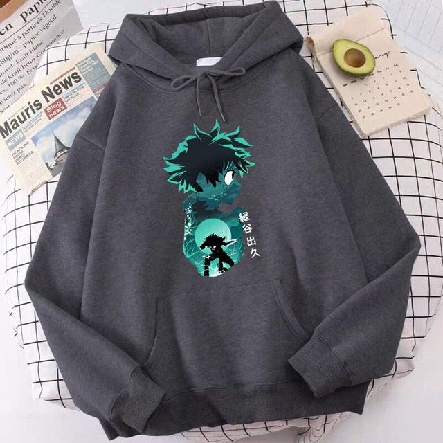 My Hero Academia Hoodies Men's Casual Fashion Sweatshirts Japan Anime Loose Hoodie Hip Hop Creativity Streetwear Male