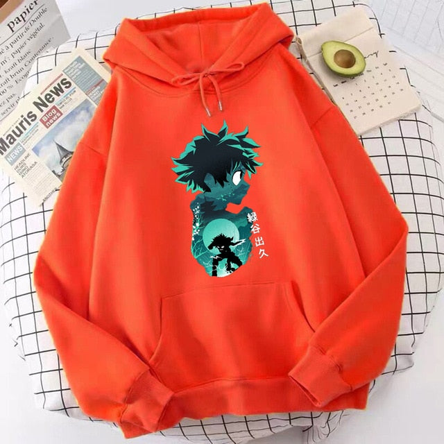 My Hero Academia Hoodies Men's Casual Fashion Sweatshirts Japan Anime Loose Hoodie Hip Hop Creativity Streetwear Male