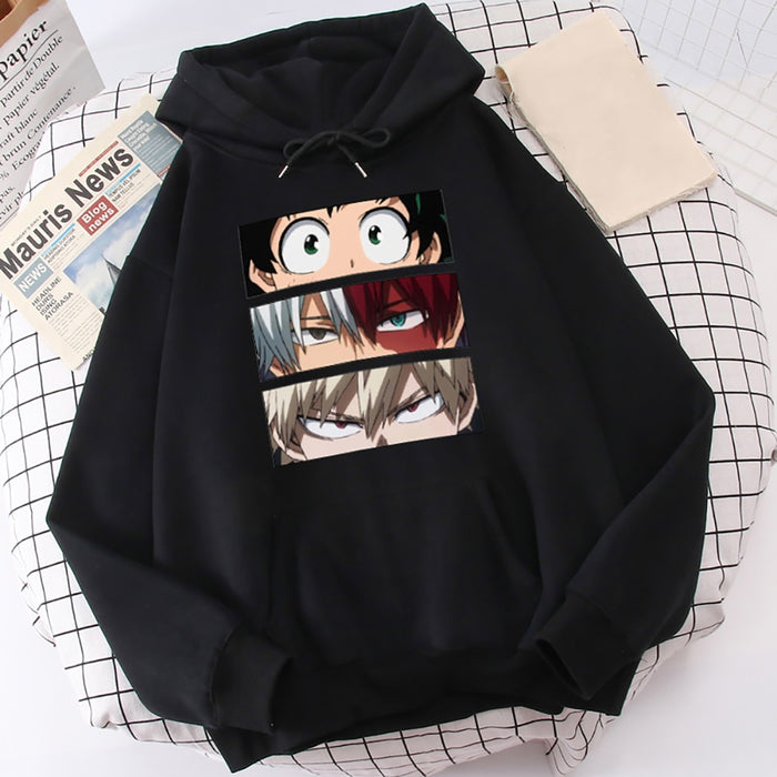 My Hero Academia Hoodies Men's Casual Fashion Sweatshirts Japan Anime Loose Hoodie Hip Hop Creativity Streetwear Male