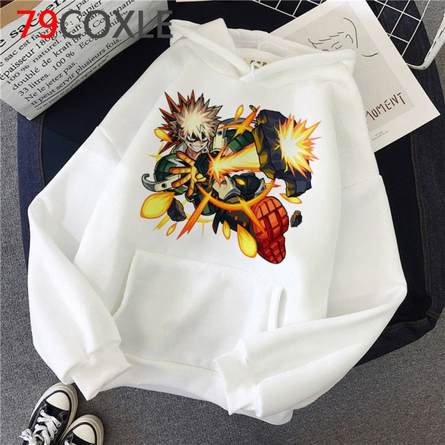 My Hero Academia Men Hoodies Casual Pullover Sweats Hoodie Fashion Japan Anime Unisex Sweatshirts
