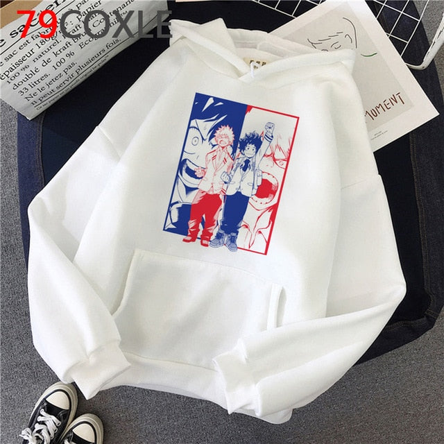 My Hero Academia Men Hoodies Casual Pullover Sweats Hoodie Fashion Japan Anime Unisex Sweatshirts