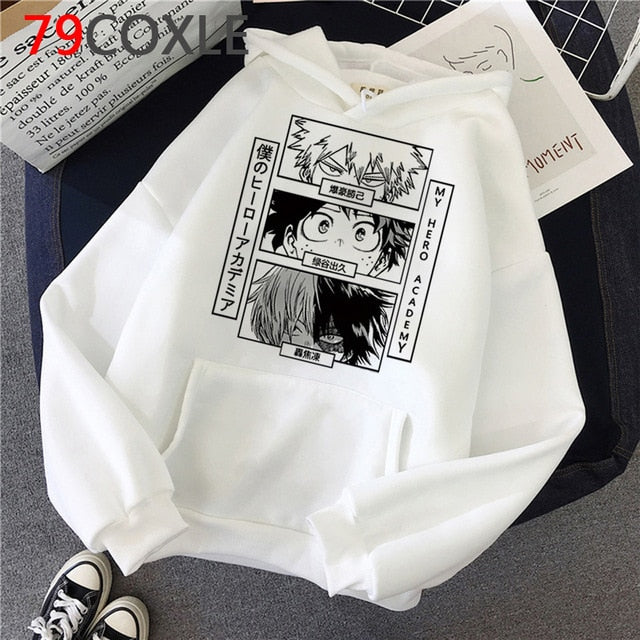 My Hero Academia Men Hoodies Casual Pullover Sweats Hoodie Fashion Japan Anime Unisex Sweatshirts