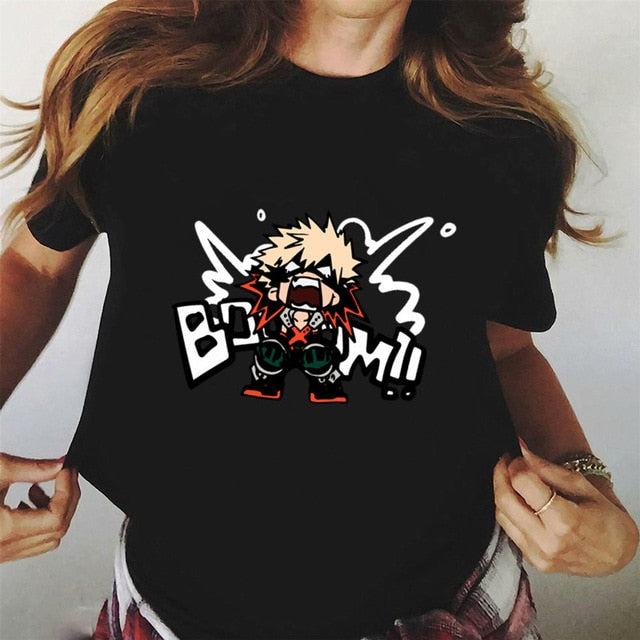 My Hero Academia t shirt women print Japanese anime t shirt short sleeve
