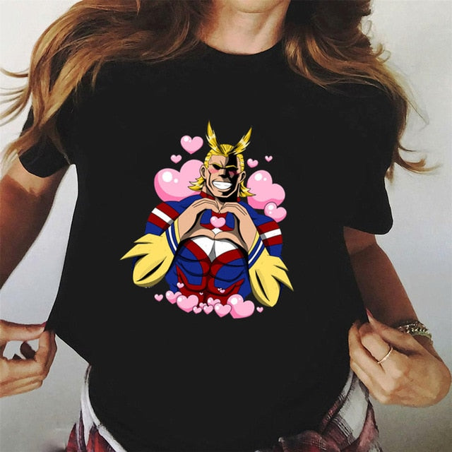 My Hero Academia t shirt women print Japanese anime t shirt short sleeve