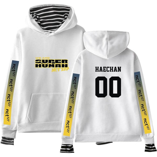 Kpop Newest NCT 127 New WE ARE SUPERHUMAN fake two hoodies fashion Kpop hooded sweatshirt 2019 new trend street casual wear hoodies 4XL that you'll fall in love with. At an affordable price at KPOPSHOP, We sell a variety of NCT 127 New WE ARE SUPERHUMAN fake two hoodies fashion Kpop hooded sweatshirt 2019 new trend street casual wear hoodies 4XL with Free Shipping.