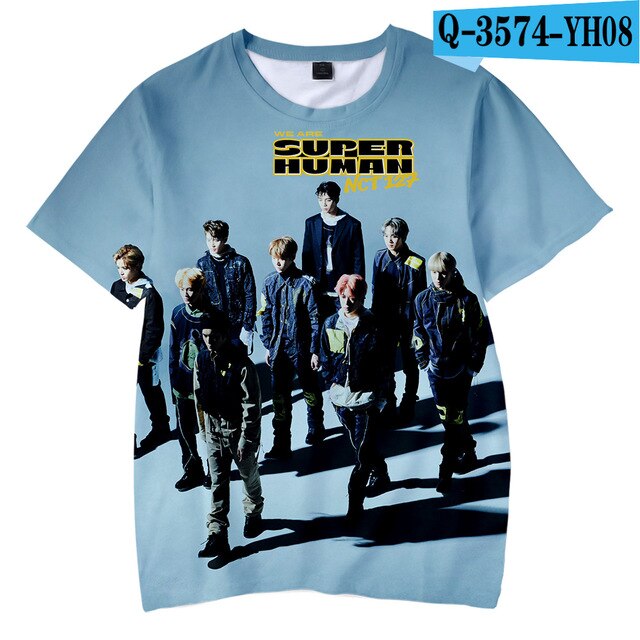 NCT 127 We Are Super Human 3D Children T-shirts Kpop Kids - Kpopshop