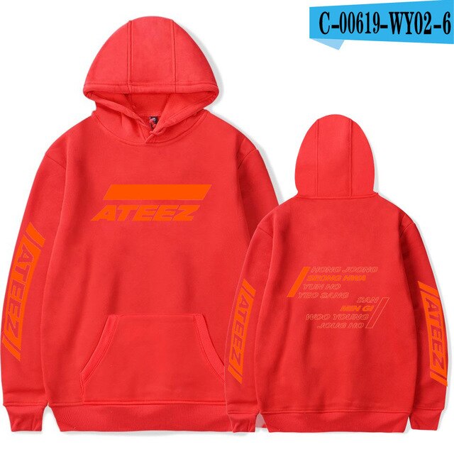 New ATEEZ Hoodies Print Men Women New Harajuku Sweatshirts Fashion Hooded Casual pullover ATEEZ Hoodies Men Sweatshirts Clothing