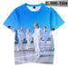 New Arrivel Ateez 3D Korean Group Boys/Girls T-Shirt Kids Tops - Kpopshop