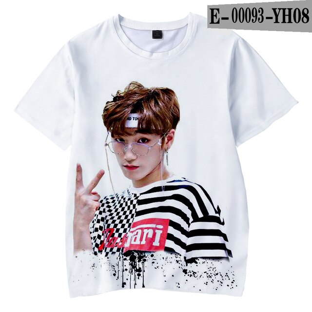 New Arrivel Ateez 3D Korean Group Boys/Girls T-Shirt Kids Tops - Kpopshop