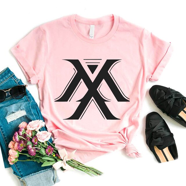 New Cool Printed Men Women Teens MONSTA X T-Shirt Boys Girls T-Shirt Casual Cotton Couple Short Sleeve Tee Tops Surprise Gift