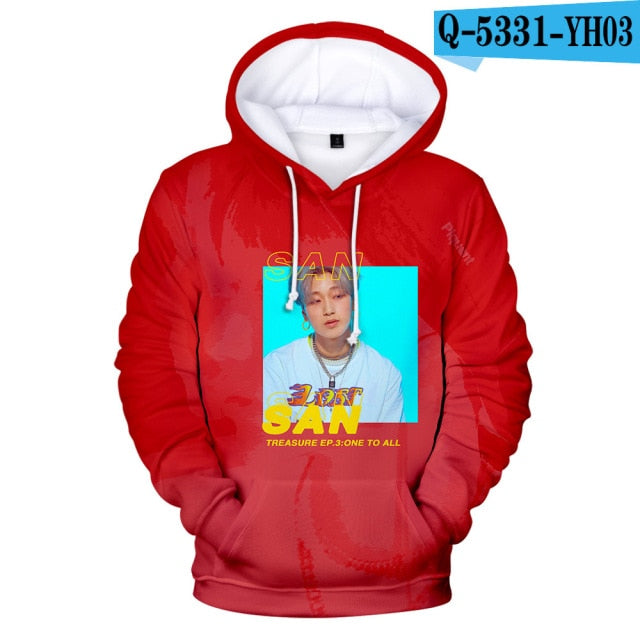 KPOP K-POP ATEEZ Album 3D Printed Women/Men Hoodies Sweatshirts