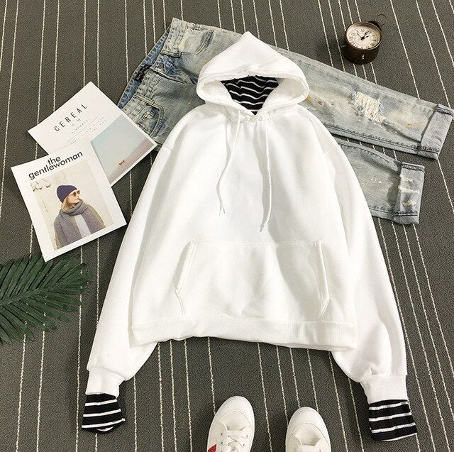New Fashion EXO Korean Style Sweatshirt for Women Exo Kpop Clothes Casual Hoodies Letter Printed  Fleece Pullover Hooded