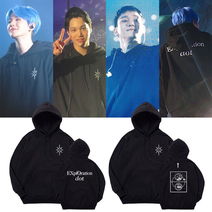 New Korean Fashion K-Pop Kpop Clothes EXO PLANET 5 Hoodie Sweatshirts EXplOration K-pop Hooded Top Pullovers Streetwear