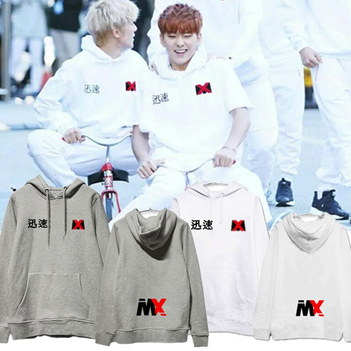 New Korean Fashion Kpop Clothes MONSTA X Shownu K-pop Hoodie Sweatshirts Women Long Sleeve Harajuku Streetwear Hoody Hiphop Tops