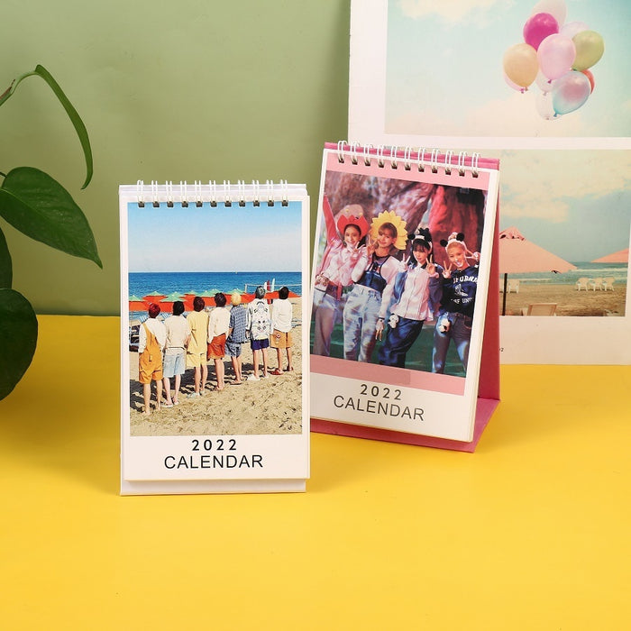 New Kpop Bangtan Boys BP 2022 New Year Table Calendar Members Desk Calendar Agenda Organizer Planner Books Calendar 11*18.5CM