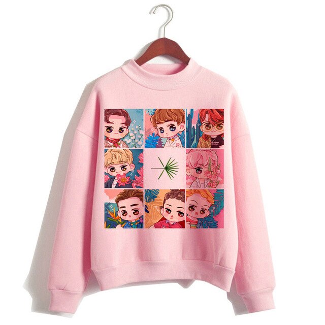 New Kpop Exo Hoodie Women Korean Style