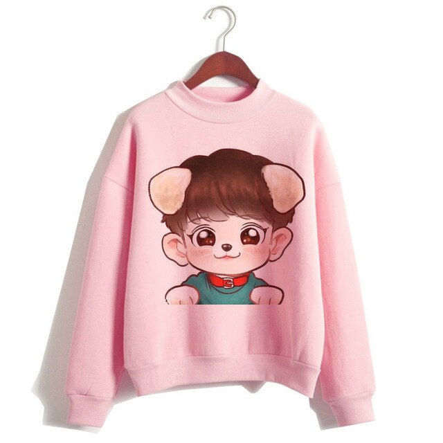 New Kpop Exo Hoodie Women Korean Style