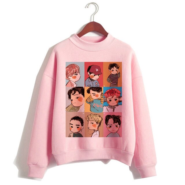 New Kpop Exo Hoodie Women Korean Style
