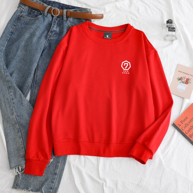 New Kpop GOT7 Fashion Design Men Women Hoodies Capless Sweatshirt Spring Autumn Long Sleeve Pullover Unisex Clothes