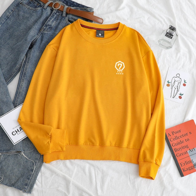 New Kpop GOT7 Fashion Design Men Women Hoodies Capless Sweatshirt Spring Autumn Long Sleeve Pullover Unisex Clothes