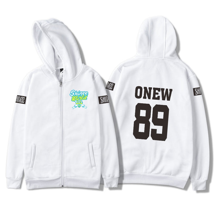 New Shinee Jonghyun Kpop R.I.P. Zipper Hoodies Sweatshirt Men Women Hoodie Casual