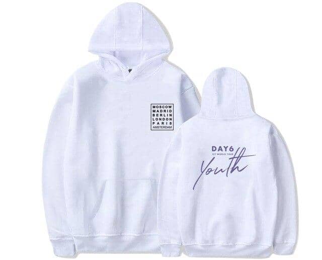 Kpop Newest New arrival Day6 Youth in EUROPE Album World Tour Hoodie Harajuku Hooded Sweatshirt pullover that you'll fall in love with. At an affordable price at KPOPSHOP, We sell a variety of New arrival Day6 Youth in EUROPE Album World Tour Hoodie Harajuku Hooded Sweatshirt pullover with Free Shipping.