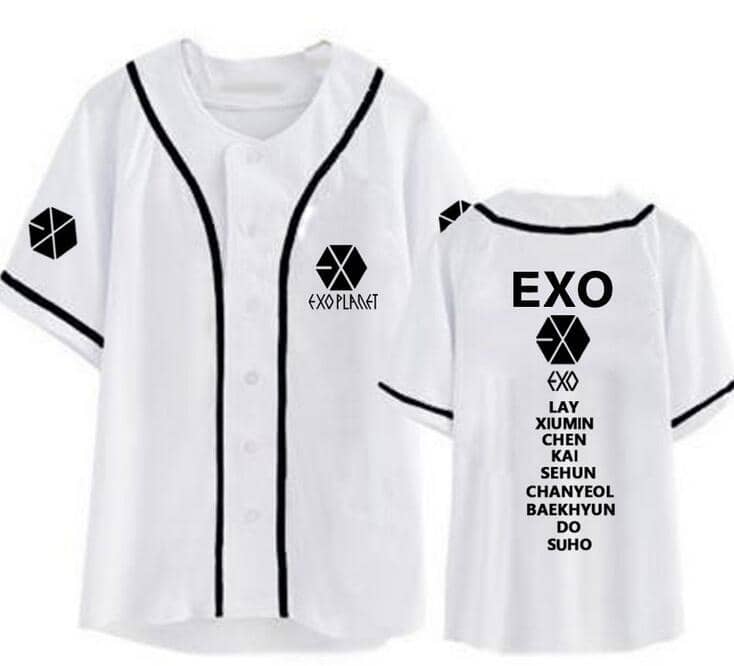 Kpop Newest New arrival exo planet all member name printing baseball t-shirt for summer kpop exo L single breasted short sleeve t shirt that you'll fall in love with. At an affordable price at KPOPSHOP, We sell a variety of New arrival exo planet all member name printing baseball t-shirt for summer kpop exo L single breasted short sleeve t shirt with Free Shipping.