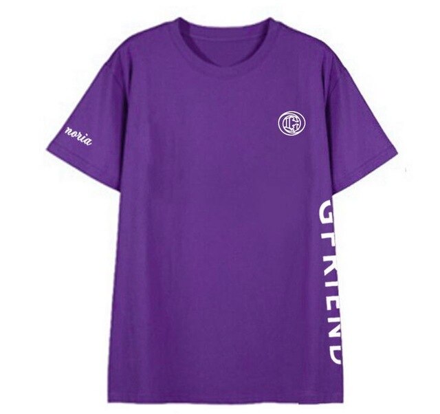Kpop Gfriend same logo printing o neck unisex t shirt summer